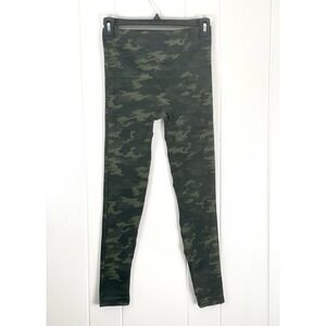 Spanx Look at Me Seamless Leggings Pants Green‎ Camouflage Women's M